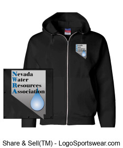 Champion Adult Powerblend Full Zip Hooded Sweatshirt Design Zoom